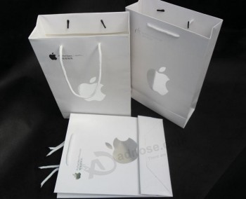 Bolsas de regalo de papel reutilizables de marca para productos electrónicos (Flp-8911)