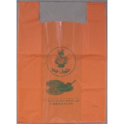 Chal生态 de plástico impreso hdpe bgs, t-Bolsas de camisa para supermercado (Flt-9604)