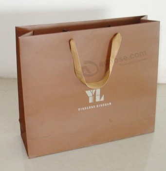 Bolsas de papel marrones de regalo de la venta caliente para la Joyería (Flp-8913)