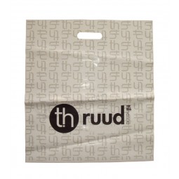 Printed Die Cut Patch Handle Plastic Bags for Shopping
