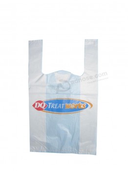 인쇄 된 t-셔츠 가방, 슈퍼마켓에 조끼 비닐 봉투 (Flt-9607)