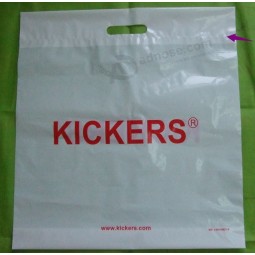 Ldpe imprimé die cut sacs en plastique de transporteur pour les vêtements (Fld-8524)