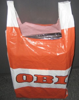 Alta qualidade colete impressa lidar com sacos de plástico para fazer compras (Flt-9611)