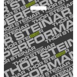 Vier kleuren bedrukte die-cut plastic zakken om te winkelen (FLD-8526)