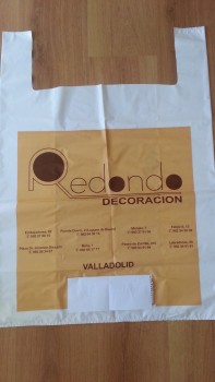 사용자 정의 인쇄 t-셔츠 가방, 조끼 비닐 봉지 쇼핑