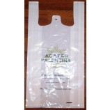 Alta calidad ldpe impreso t-Bolsas de plástico de la camisa para ir de compras (Flt-9614)