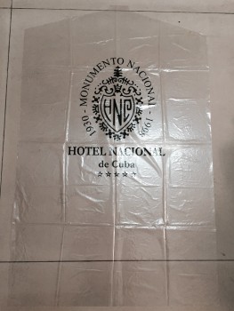 Ldpe bolsas de plástico de la cubierta de prendas de vestir impresas para la protección (Fls-8807)