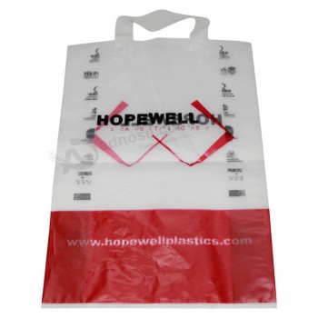 Hdpe는 슈퍼마켓 용 맞춤 캐리어 가방을 인쇄했습니다 (Fll-8326)