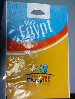 Sacchetti di plastica di plastica stampati personalizzati per lo shopping (FLD-8542)