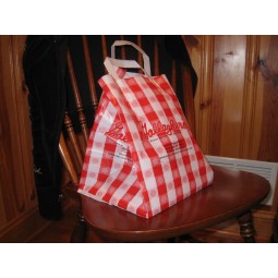 Tenir debout les sacs faits sur commande de poignée de boucle pour faire des emplettes