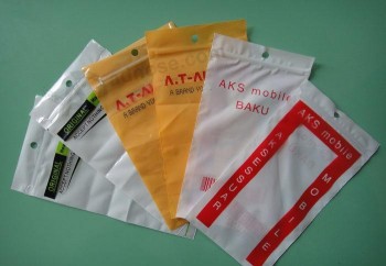 Hersluitbare bedrukte ziplock plastic zakken voor accessoires (FLZ-9207)