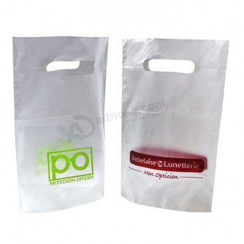 Opstaan ​​hdpe gestanste draagtas plastic zakken voor accessoires (FLD-8550)