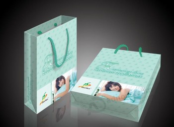 Custom Printed Paper Shopping Bags for Bedroom Appliance