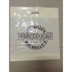 Fuerza maneJar ldpe bolsas de plástico con fuelle inferior (Fld-8557)
