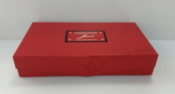 Impression de logo personnalisé en gros d'emballage papier cadeau boîte de biJoux