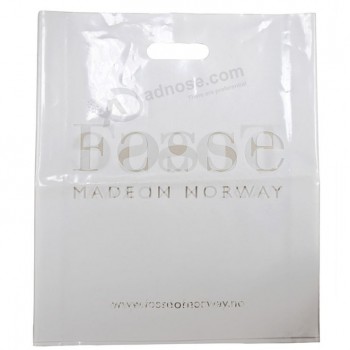 Sacchetti di plastica con manico fustellato stampato ldpe per abbigliamento (FLD-8560)