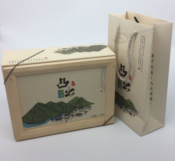 生态-Bolsas de papel de compras promocionales amistosas para los regalos (Flp-8948)