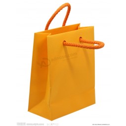 Cuerda maneJar bolsas de regalo de papel de fábrica de bolsas de ropa impresa (Flp-8952)