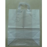 Bolsas de transporte de asa de bucle con fuelle hdpe para supermercado (Fll-8363)