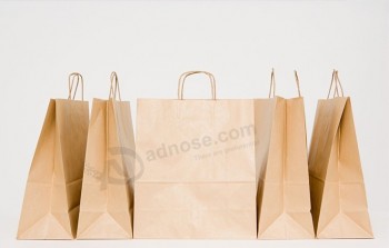 Einzelhandel Kraftpapier Shopping Geschenktüten (Flip-8956)