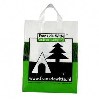 LDPE Printed Eco-Friendly Loop Handle Carrier Bags