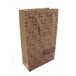 Custom Kraft Paper Shopping Bags for Gift Promotional