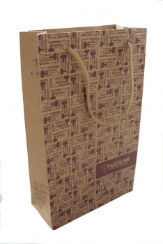 Custom Kraft Paper Shopping Bags for Gift Promotional
