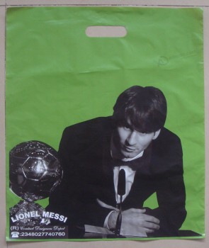 Bolsas de plástico troqueladas hdpe de marca personalizadas para deportes