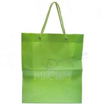 Bolsas de empaquetado para compras impresas personalizadas reutilizables HDPE para prendas de vestir (Fls-8205)