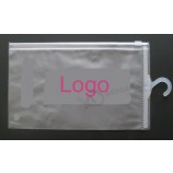 Op maat gemaakte pvc-ritssluitingszakken met hanger (FLH-8703)