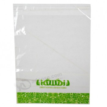 Intestazione di alta qualità pp sacchetti di plastica richiudibili per indumenti (Fla-9508)