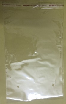透明pp胶粘剂可再密封的塑料袋用于服装 (FLA-9515)