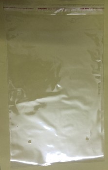 Sacchetti di plastica richiudibili adesivi trasparenti per indumenti (Fla-9515)