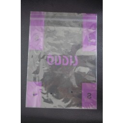 Bolsos de plástico con cierre de bopp estampados personalizados para textil (Fla-9516)