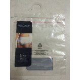 Ldpe bedrukte zelfklevende zakken met hanger voor ondergoed (FLH-8710)