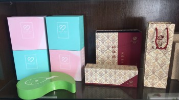 Hermosas caJas de papel impreso personalizado para regalos (Flb-9323)