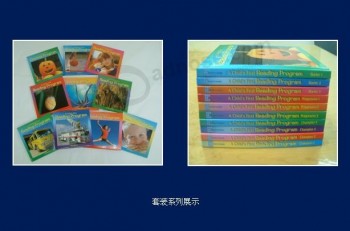 Personalización de alta calidad de los niños de cartón de impresión tarJeta de libro de bebe tarJeta de libro a todo color de impresión de libros
