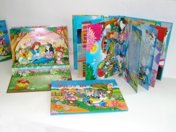 Libros personalizados de alta calidad de impresión encuadernada en papel para niños