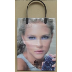 Bolsas de compra reutilizables personalizadas con clip para las prendas (Flc-8103)