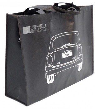 Black Non-Woven Shopping Bags for Gift Promotional