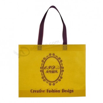 カラフルではない印刷物-ショッピングのための織布バッグ (FLn-9059)