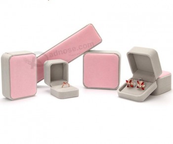 Wholesale customized Hot Sale Velvet Necklace Box Earring Box Ring Box (SM-B800)