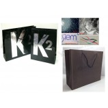 Wholesale customized high quality Wine Bag/Paper Bag/Shopping Bag with Foil Hot Stamping