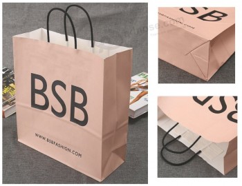 Sac en papier fait sur commande imprimé en gros de haute quaLité fait sur commande avec Le Logo estampé chaud