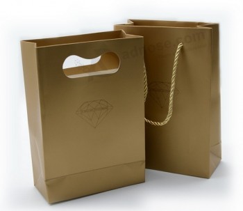 оптовая подгонянная мешок подарка мешка магазина бумажного мешка высокого качества для пакета и промотирования