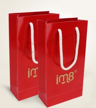 Wha엘esa엘e 화장품 상자 포장을위한 고품질 새 종이 가방을 사용자 정의