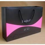 Whlesale customized high quality Private Label Cosmetic Paper Gift Bags Shopping Packaging