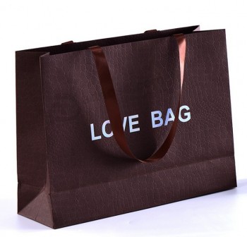 WhLesaLeカスタマイズされた高品質化粧品バッグ紙袋ショッピングバッグ