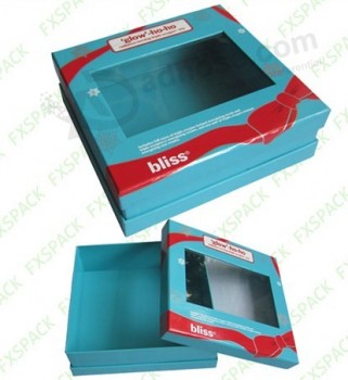 Whlesale customized high quality PVC Window Box for Gift Package