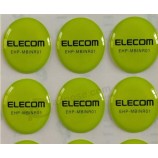 Whlesale customized high quality 4c Printing Permanent Round Epoxy Dome Label